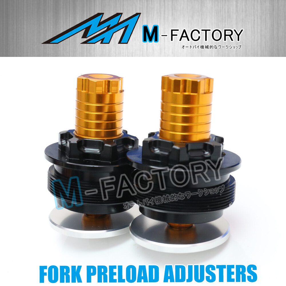 Gold Billet Fork Preload Adjuster Cap Fit Honda CB750 9201 00 99 98 97