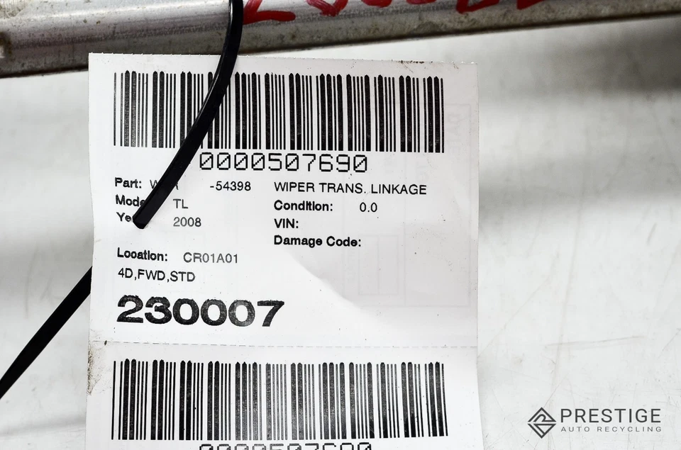 ACURA TL 2004-2008 limpiaparabrisas transmisión acoplamiento OEM Foto 4 de 4