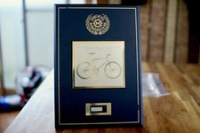 Rare!!!! 90th Miyata Bicycle of the Year ALFREX CARBON Vintage table clock JAPAN