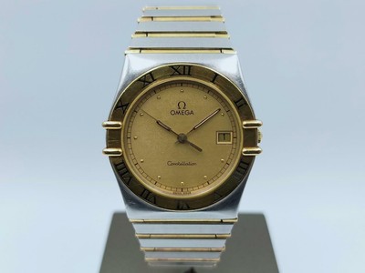 Authentic OMEGA Constellation Date 18K 