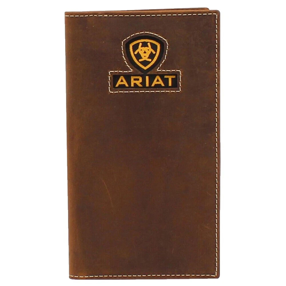Carteras de cuero marrón Ariat para hombres