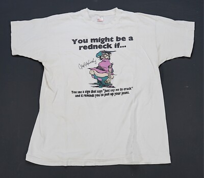 DELTA 90s Jeff Foxworthy ヴィンテージ古着Tシャツ XL Rare VTG You Might Be A Redneck If Jeff Foxworthy Comedian T Shirt