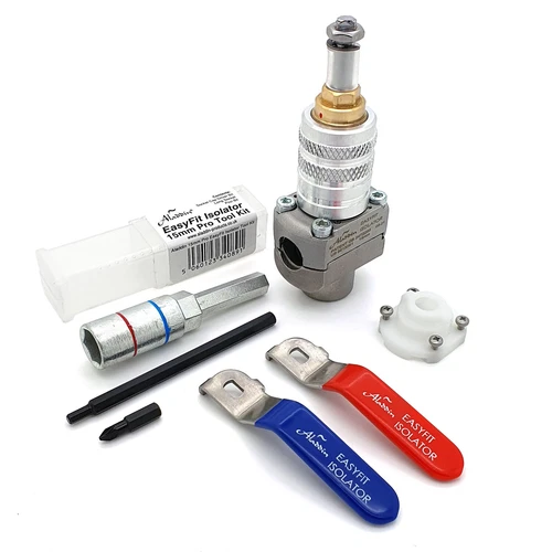 Aladdin EasyFit Isolator PRO 15 1/2" Self-cutting Isolation Valve Starter Pack -