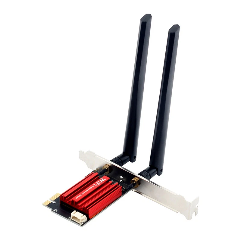 1200 Mbit PCIe PCI-Express WLAN Karte WiFi 2,4/5 GHz Dual-Band Netzwerkkarte PC- - Bild 4 von 4