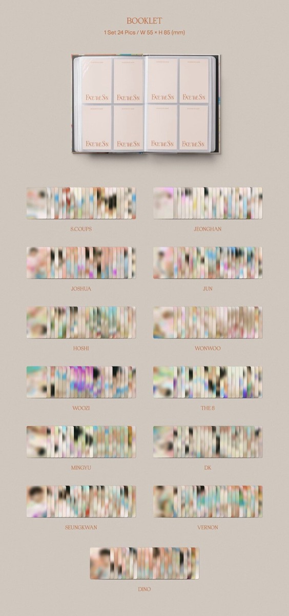 DK] SEVENTEEN 4th Album Face the Sun CARAT VER. CD+28P CARD SET