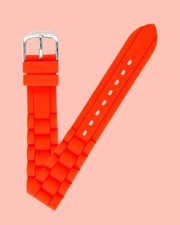Ecclissi 18mm x 16mm Orange Rubber Strap original Buckle 18mm x 16mm 23980