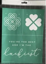 NEW “I’m The Luckiest” Chalk Couture Chalk Transfer Stencil Size B Shamrock RET