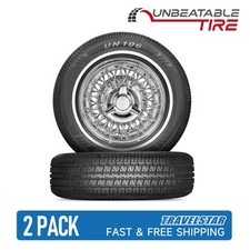 Set Of 2 Travelstar Un106 15580r13 79t 14mm White Wall As Passenger Car Tire