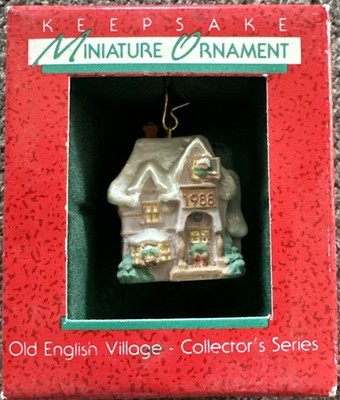 Hallmark Miniature Christmas Ornament 1988 Old English Village New