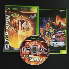 Top Spin (Microsoft Original Xbox 2003) Case & Game Tested Working - No Manual