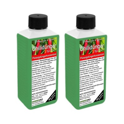 2 x 250ml Chilidünger Paprikadünger Spezial Capsicum zum düngen von Chili