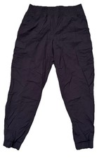 Eddie Bauer Pants Navy Blue Fleece Lined Jogger Hiking Outdoor Travel Small