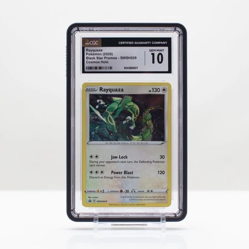 Pokemon Rayquaza Cosmos Holo #SWSH029 Sword & Shield Promo 2020- CGC 10 Gem Mint