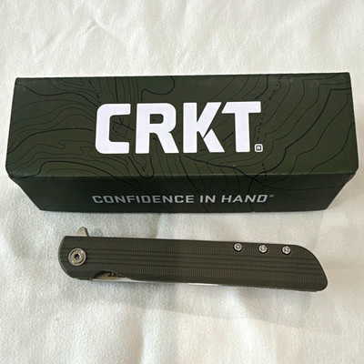 CRKT LCK+ Pocketknife Stainless Drop Point Blade Aluminum Handle Liner Lock Clip