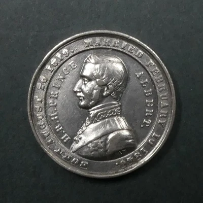 Prince Albert England’s Pride Medaille 1840 A&M Weißmetall 27mm - Bild 1 von 4