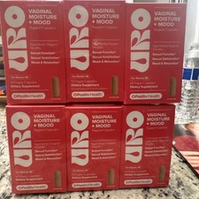 Lot Of 6 URO Vaginal Moisture  Mood, New And Sealed , Exp 2027