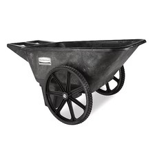Rubbermaid Commercial Fg564200bla Big Wheel Cart, Hd, 1/4 Cu. Yd., 300 Lb.