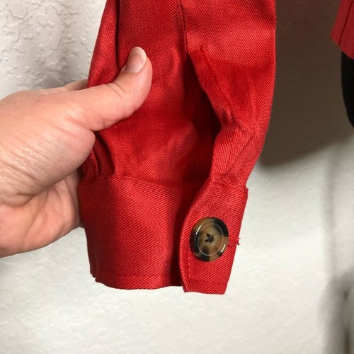Cabi jacket womens Small Valentine red button front linen lightweight #5472 chic - Picture 7 of 16