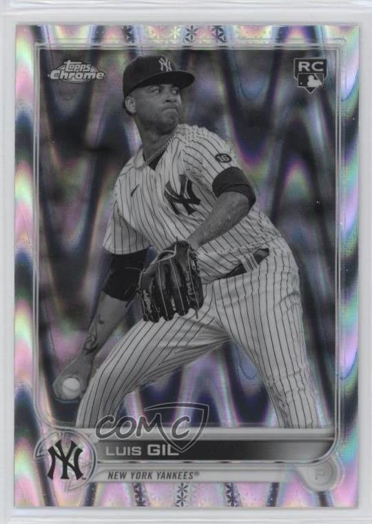 2022 Topps Chrome Sonic Black & White RayWave Refractor Luis Gil #202 02qc