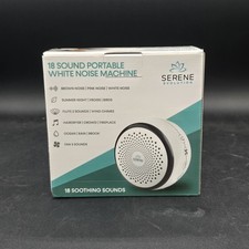 Serene Evolution White Noise Machine 18 Sounds: Fan, White Noise, Nature Sounds