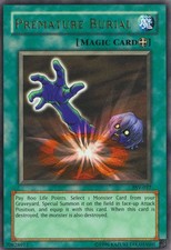 Moderately Played, English Yu Gi Oh Premature Burial - PSV-037 - Ultra Rare - Un