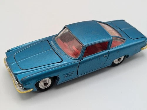 Vintage Corgi Toys Blue Ghia L 6.4 With Chrysler V8 Engine w/Dog Diecast