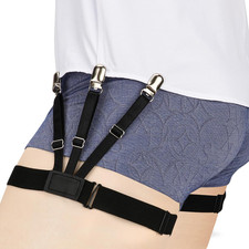 Shirt Stays for Men, Shirt Stays for Police and Military, Elastic Non Slip and D