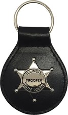 ILLINOIS STATE POLICE STAR KEY FOB: Trooper