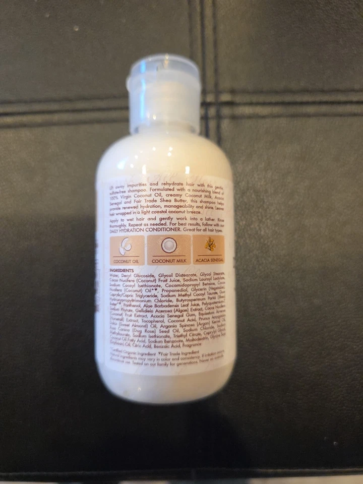 Shea Moisture 100 Percent Virgin Coconut Oil Daily Hydration Shampoo for...  - Image 3 of 3