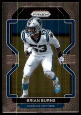 Brian Burns 2021 Panini Prizm #316 Panthers NFL READ FREE SHIPPING AutographDen