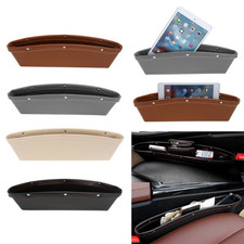 Car Seat Gap Organizer Side Pocket Console Crevice Storage Box Leather Filler US