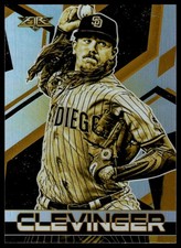 Mike Clevinger 2021 Topps Fire #164 San Diego Padres Gold Minted