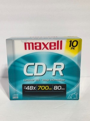 Maxwell CD-R 5 Pack 700 MB 80 min Data Music Photos - Brand New