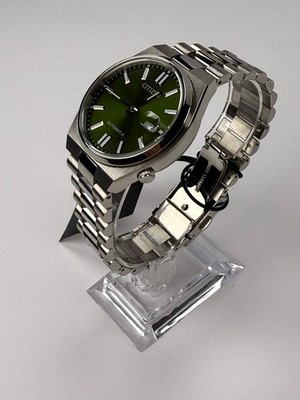 シオチチ Citizen x Pantone Automatic Peaceful Green Dial Silver Steel Strap