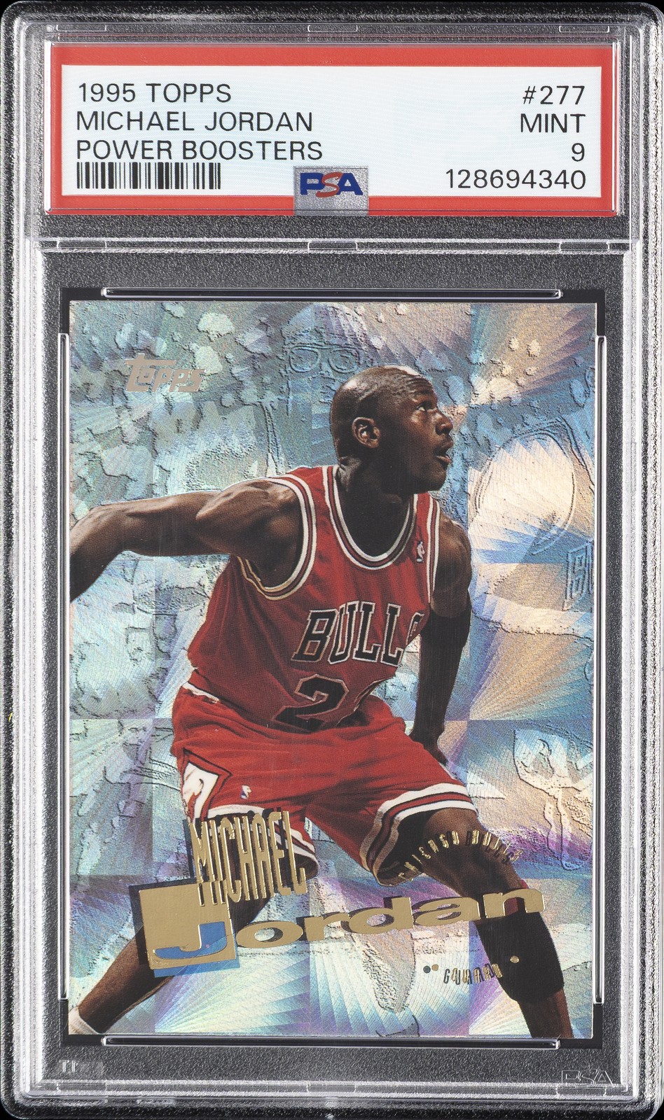 1995 TOPPS POWER BOOSTERS #277 MICHAEL JORDAN PSA 9