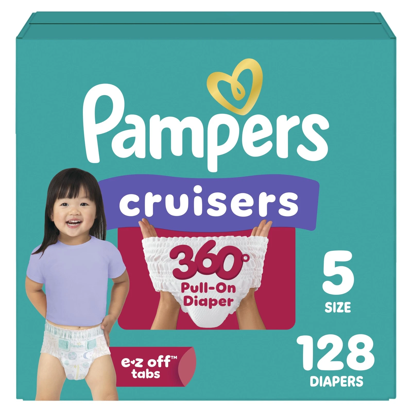 Pampers Cruisers 360 Diapers, Size 5, 128 Count
Opens in a new window or tab