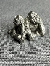 Hudson Pewter Noah's Ark Collection GORILLAs apes primates *retired*  1993