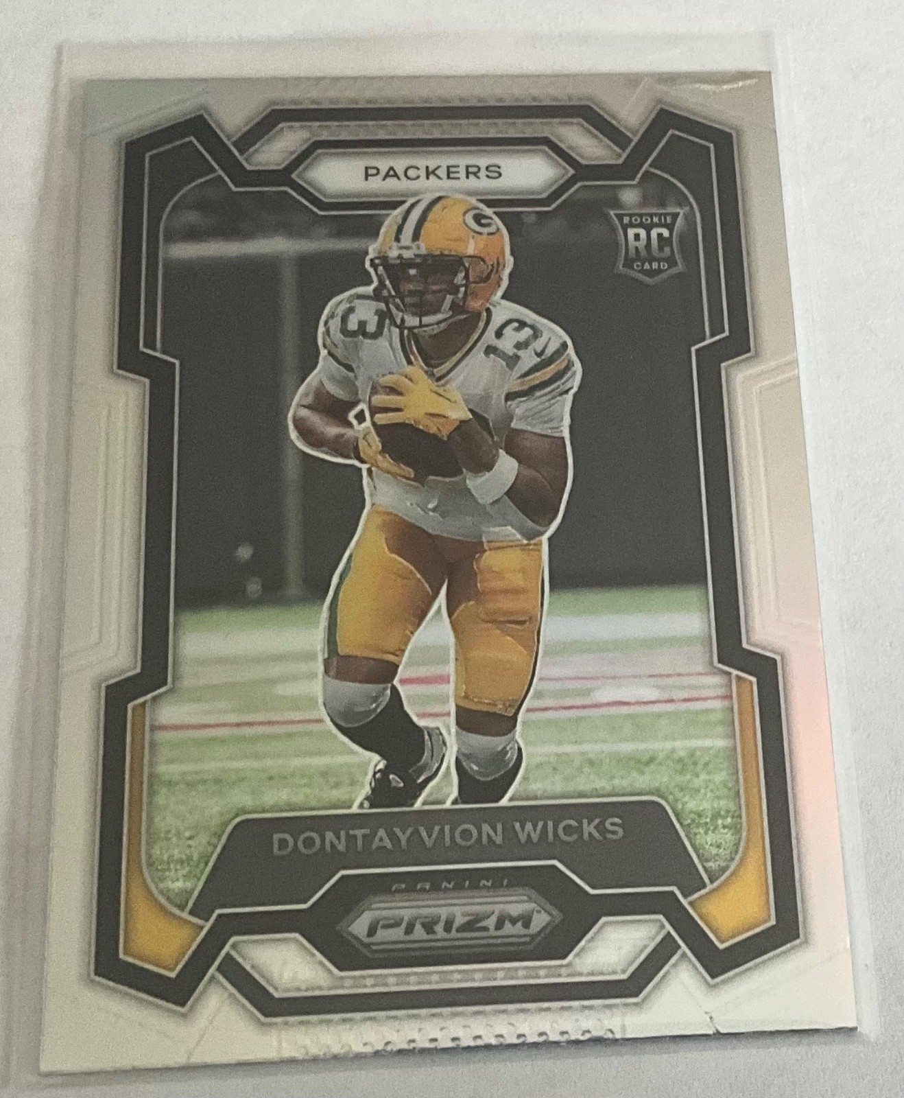 2023 Prizm Dontayvion Wicks Rookie Silver Prizm #333 (RC) - Green Bay Packers