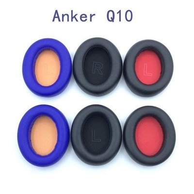 Für Soundcore Life Q10 Q20 Ohrpolster Set weiches Kunstleder Comfort Fit