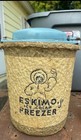 VINTAGE ICE CREAM MAKER ESKIMO JR HAND CRANK FREEZER
