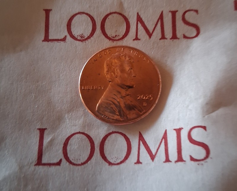 2025 D Penny "Last Year Issued" Uncirculated COIN from Loomis Bank Roll BU