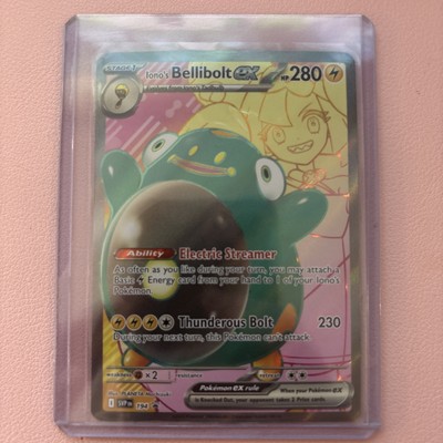 Iono's Bellibolt EX 194 Full Art Holo Pokemon Card | eBay