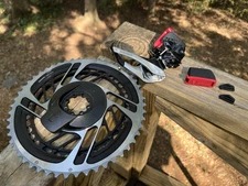 SRAM Red AXS 52/39t Quarq power meter chainring set 2-Position Front Derailleur