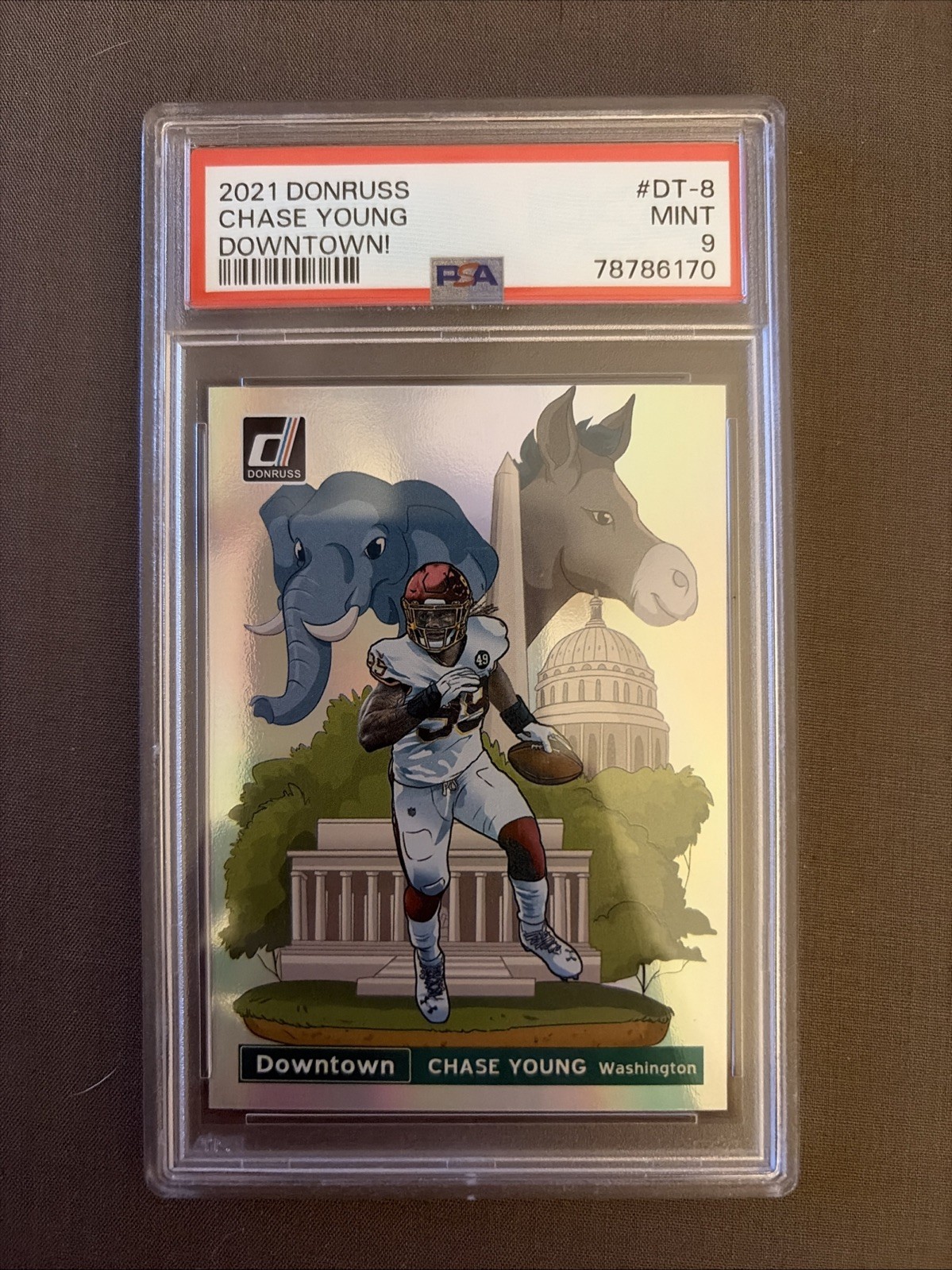 2021 Panini Donruss Downtown! Chase Young #DT-8 PSA 9