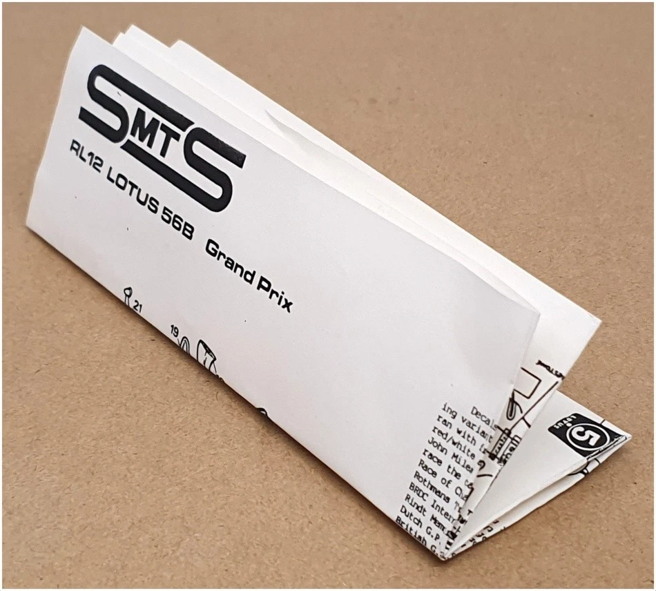 SMTS Escala 1/43 Kit Sin Construir RL12 - F1 Lotus 56B Coche de Carreras Foto 4 de 4