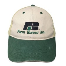 Farm Bureau Ins. Snapback Trucker Hat Multi One Size Adjustable Mesh Back Otto