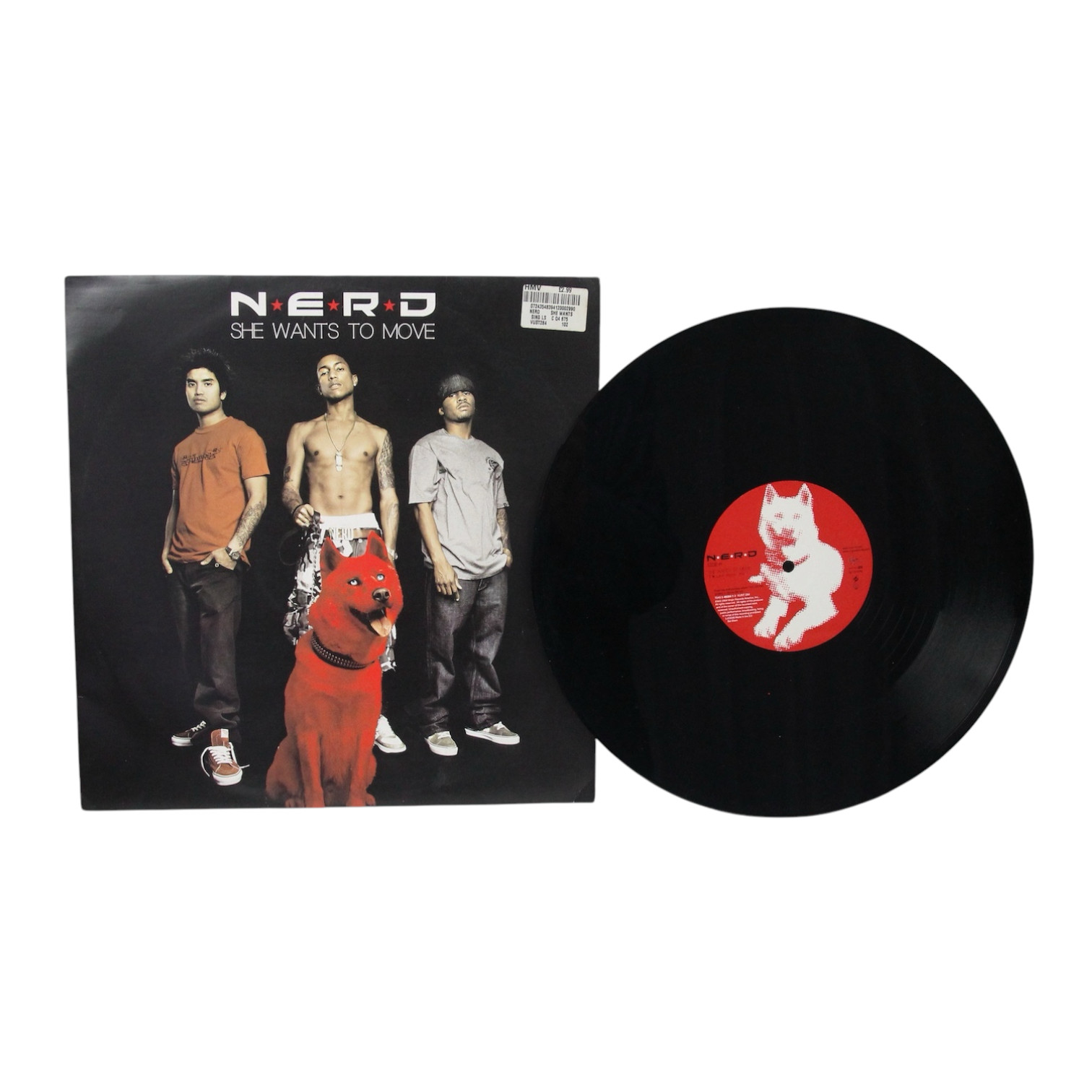 Nerd She Wants To Move 12"" Vinyl Record 2004 Neptunes Pharrell Williams Hip Hop