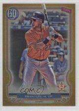 2020 Gypsy Queen Box Topper Chrome Gold Refractor 19/50 Michael Brantley #16 ms9
