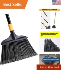 Heavy Duty Broom Outdoor Commercial Floor Cleaning 54 Inch Long Handle