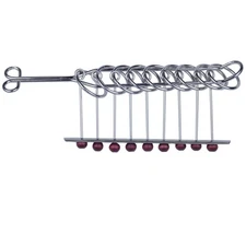 9 Linked Rings Metal Puzzle - Adult Hard Puzzle - Brain Teasers Mind Game for...